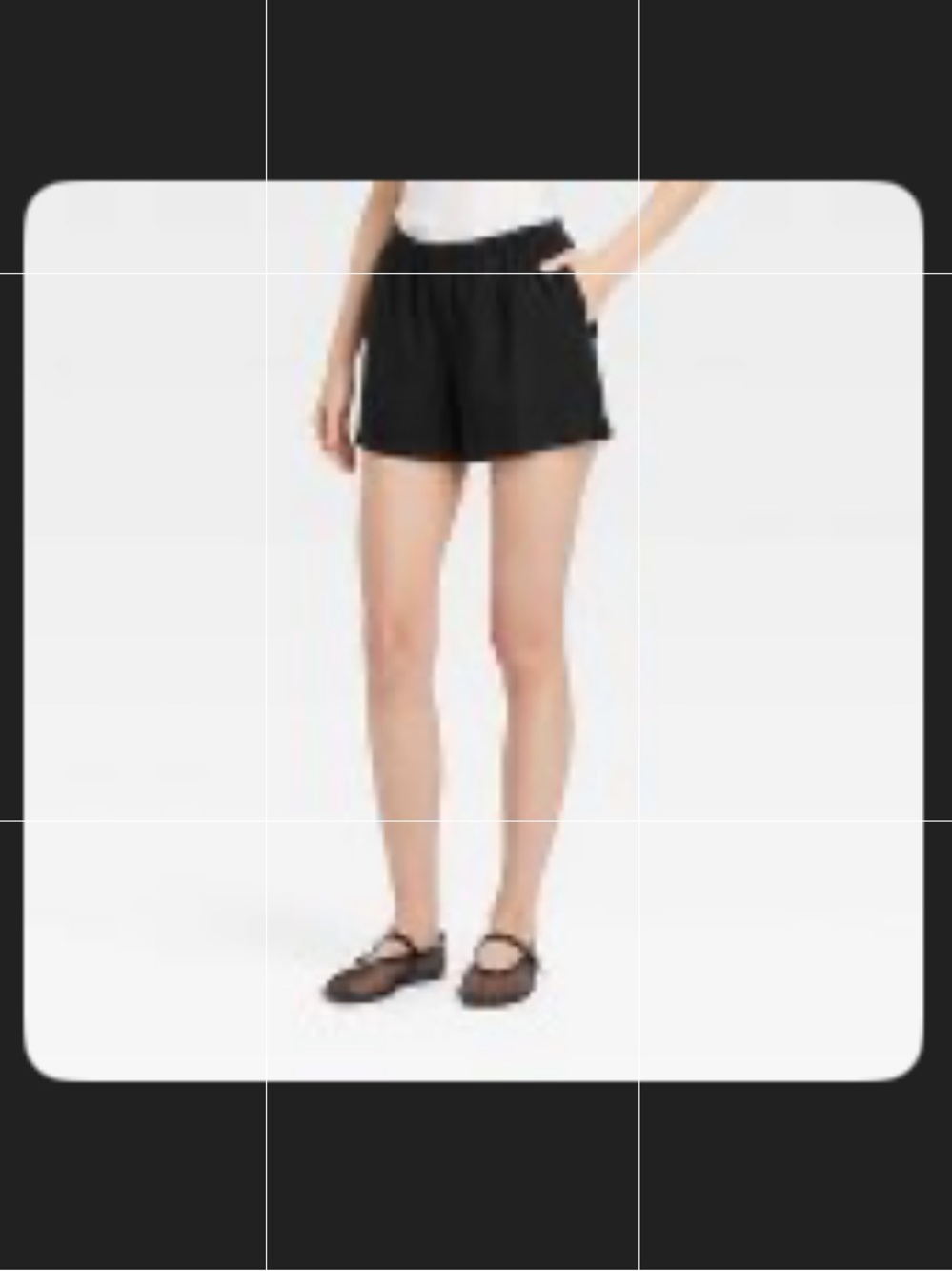 a new day Black High-Waist Pull-On Shorts